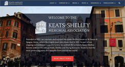 Desktop Screenshot of keats-shelley.co.uk