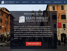Tablet Screenshot of keats-shelley.co.uk
